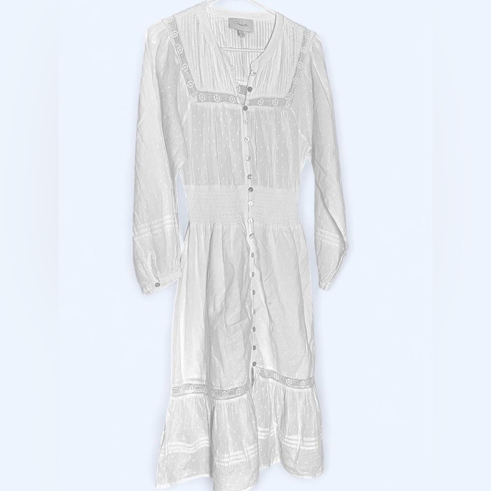 Cleobella Kamela Organic Cotton Midi Long Sleeve Dress